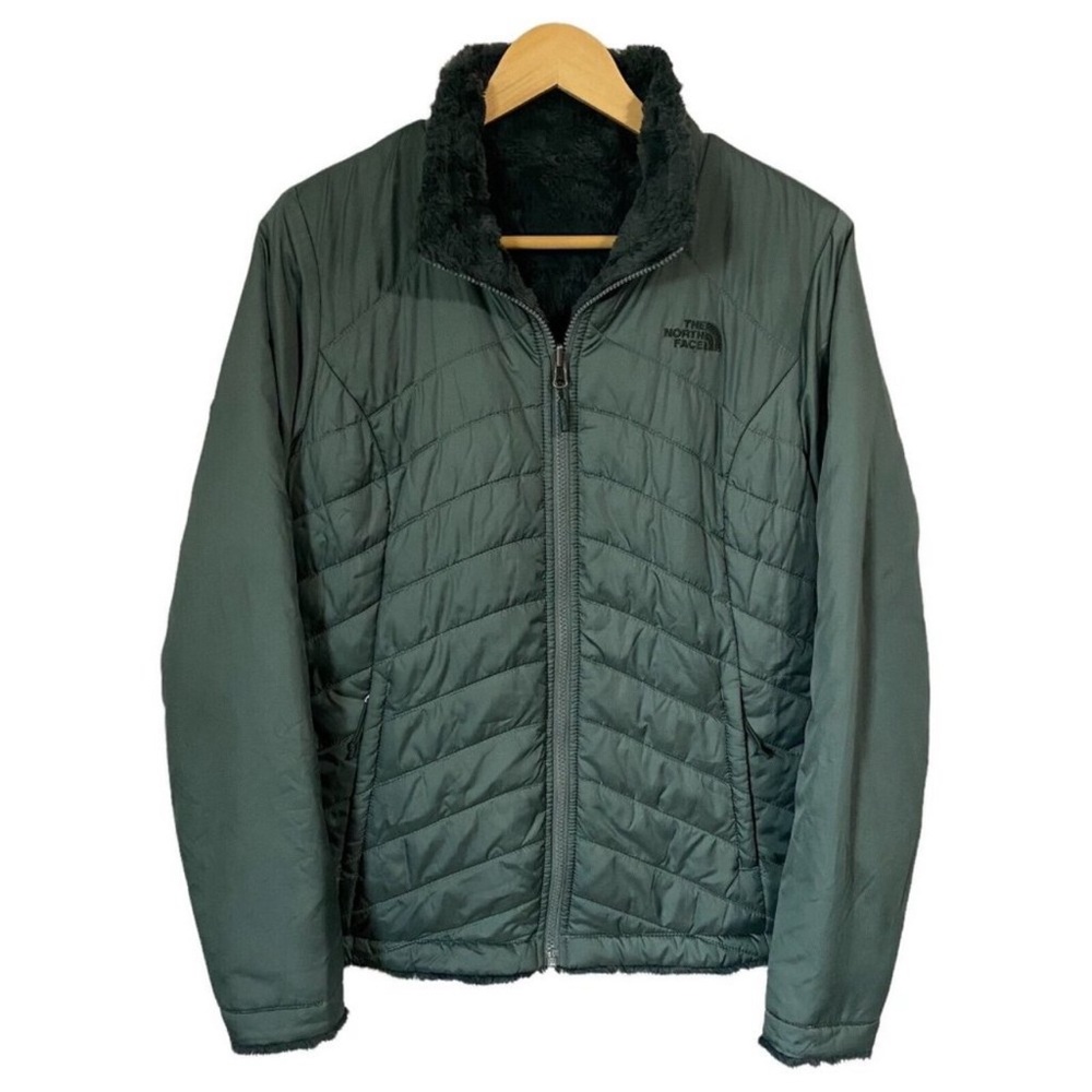 North Face Mossbud reversible coat hunter green